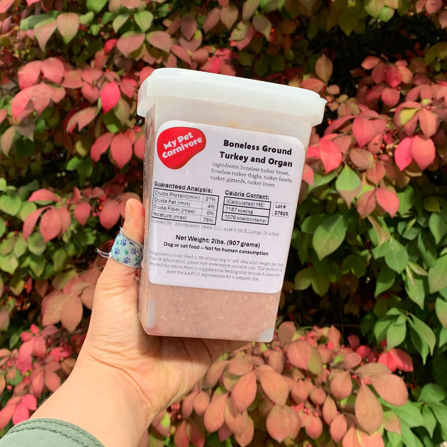 Boneless Ground Turkey & Organs-2 LB.