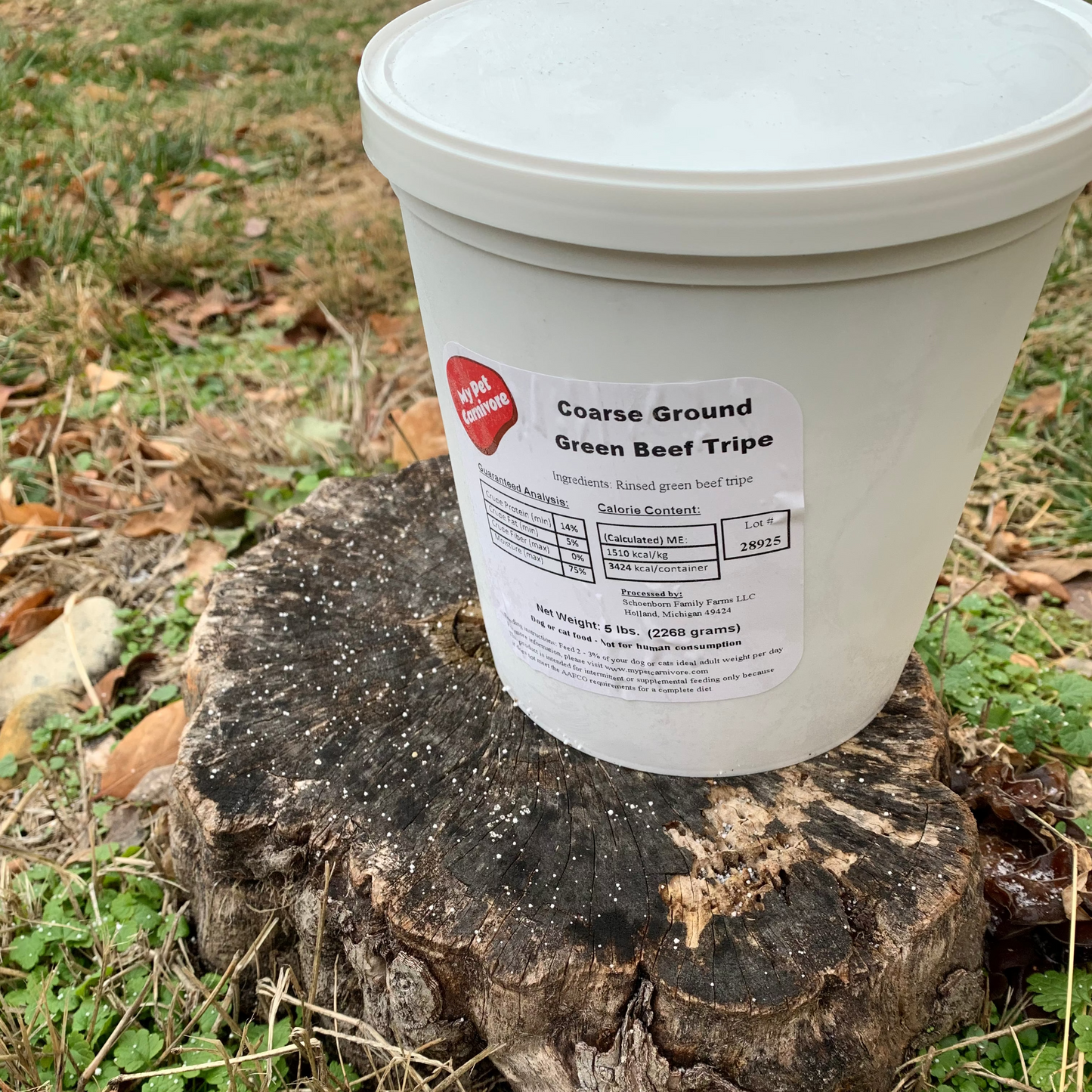 5 LB. Ground Green Beef Tripe