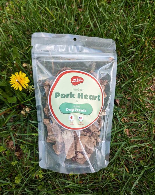Freeze-Dried Pork Heart - 3 oz.