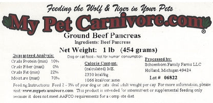 Ground Beef Pancreas-1 LB.