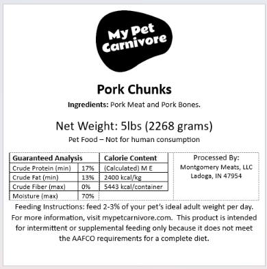 Pork Chunks-5 LB.