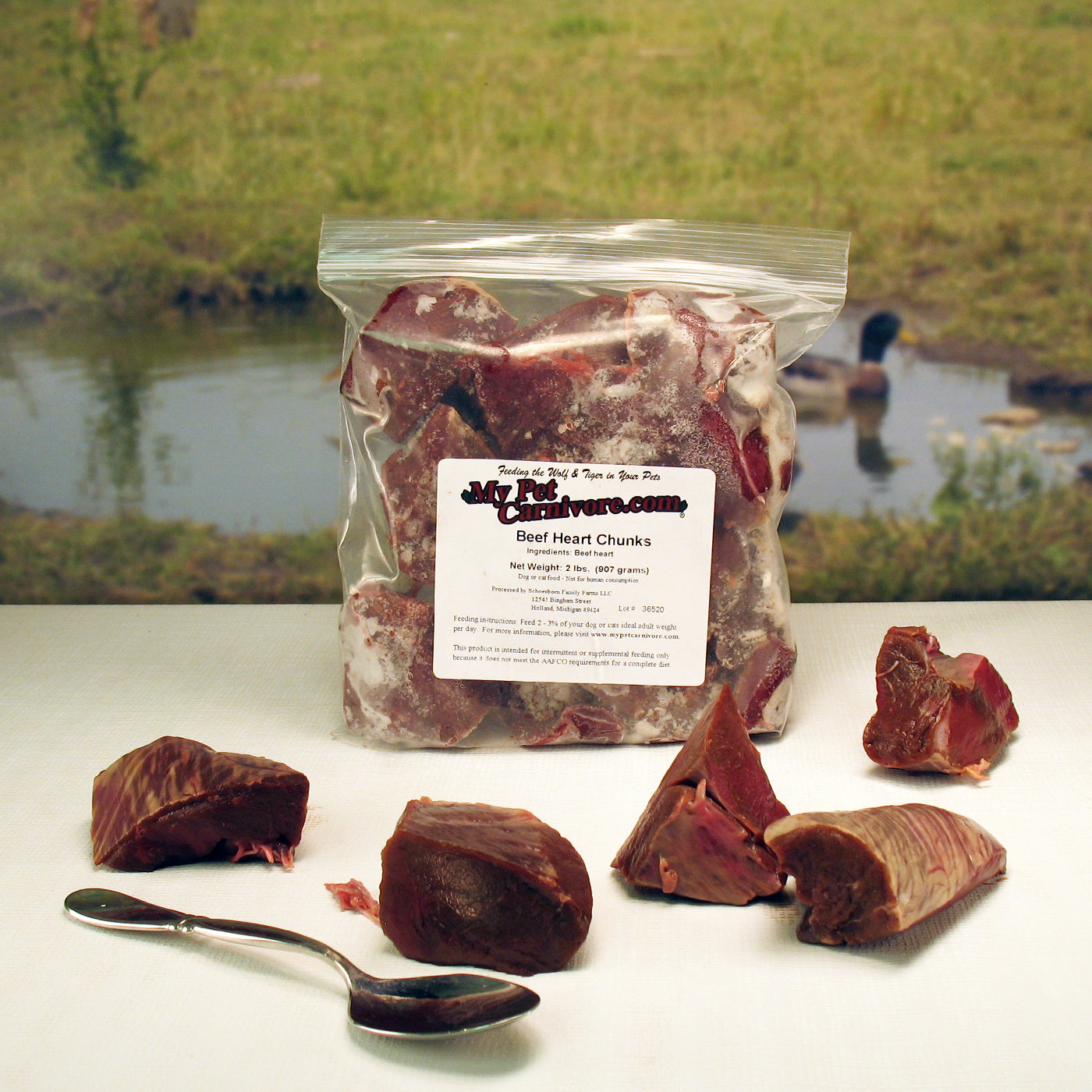Beef Heart Chunks-2 LB.