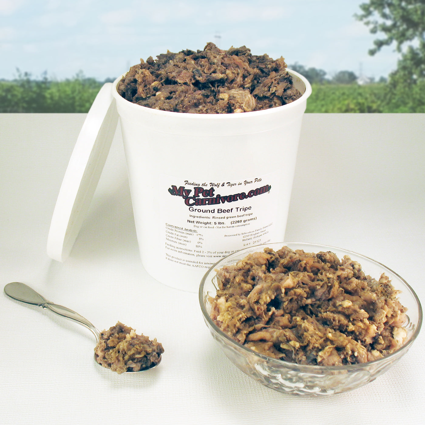 5 LB. Ground Green Beef Tripe