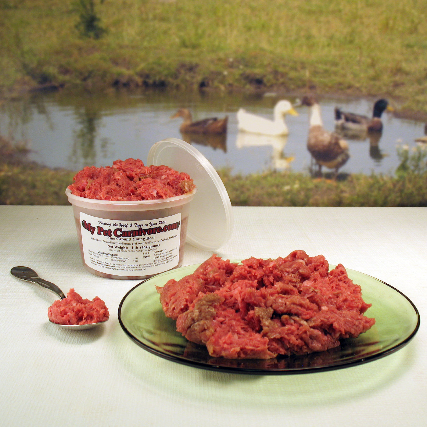Fine Ground Whole Young Beef-1 LB.