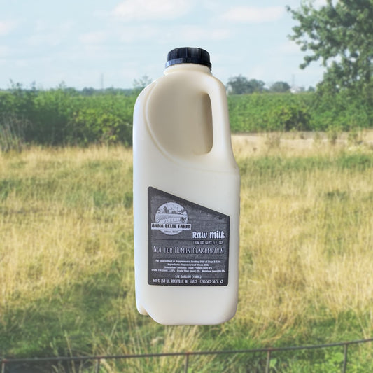 1/2 Gallon-Unpasturized Cow Milk