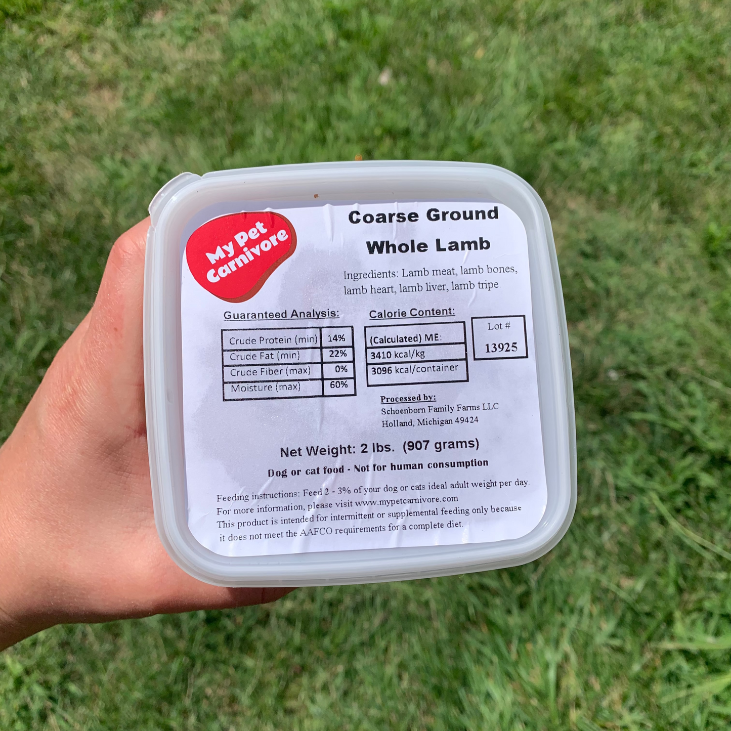Coarse Ground Whole Lamb-2 LB.