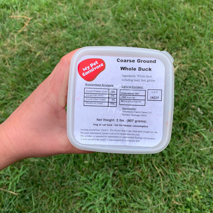 Coarse Ground Whole Duck-2 LB.