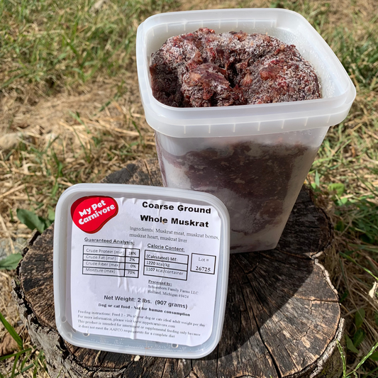 Coarse Ground Whole Muskrat-2 LB.