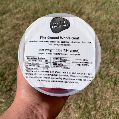 Fine Ground Whole Goat -1 LB.