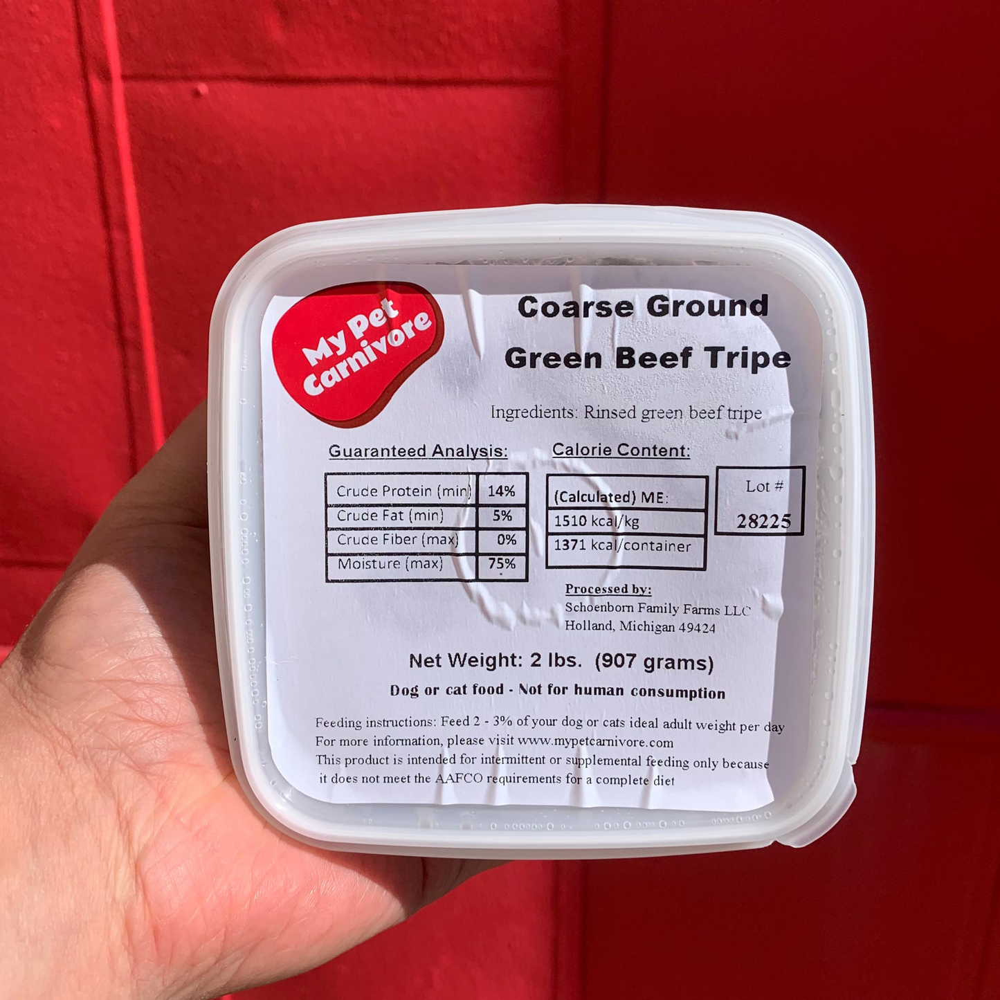 Ground Green Beef Tripe-2 LB.