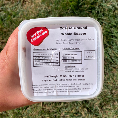 Coarse Ground Whole Beaver-2 LB.