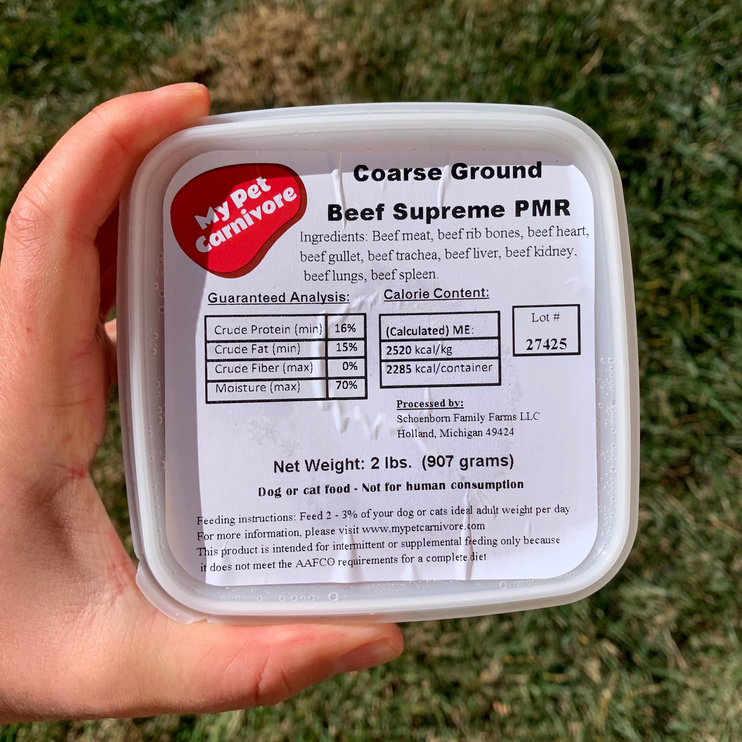 Coarse Ground Beef Supreme PMR - 2 LB.