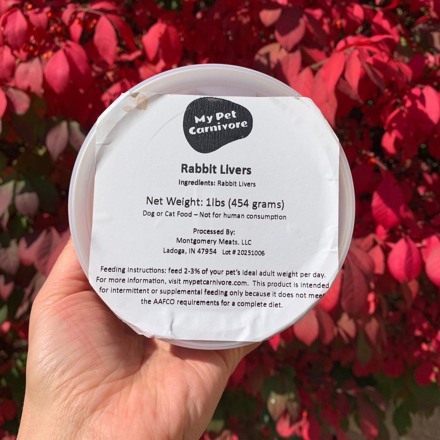 Rabbit Liver – 1 LB