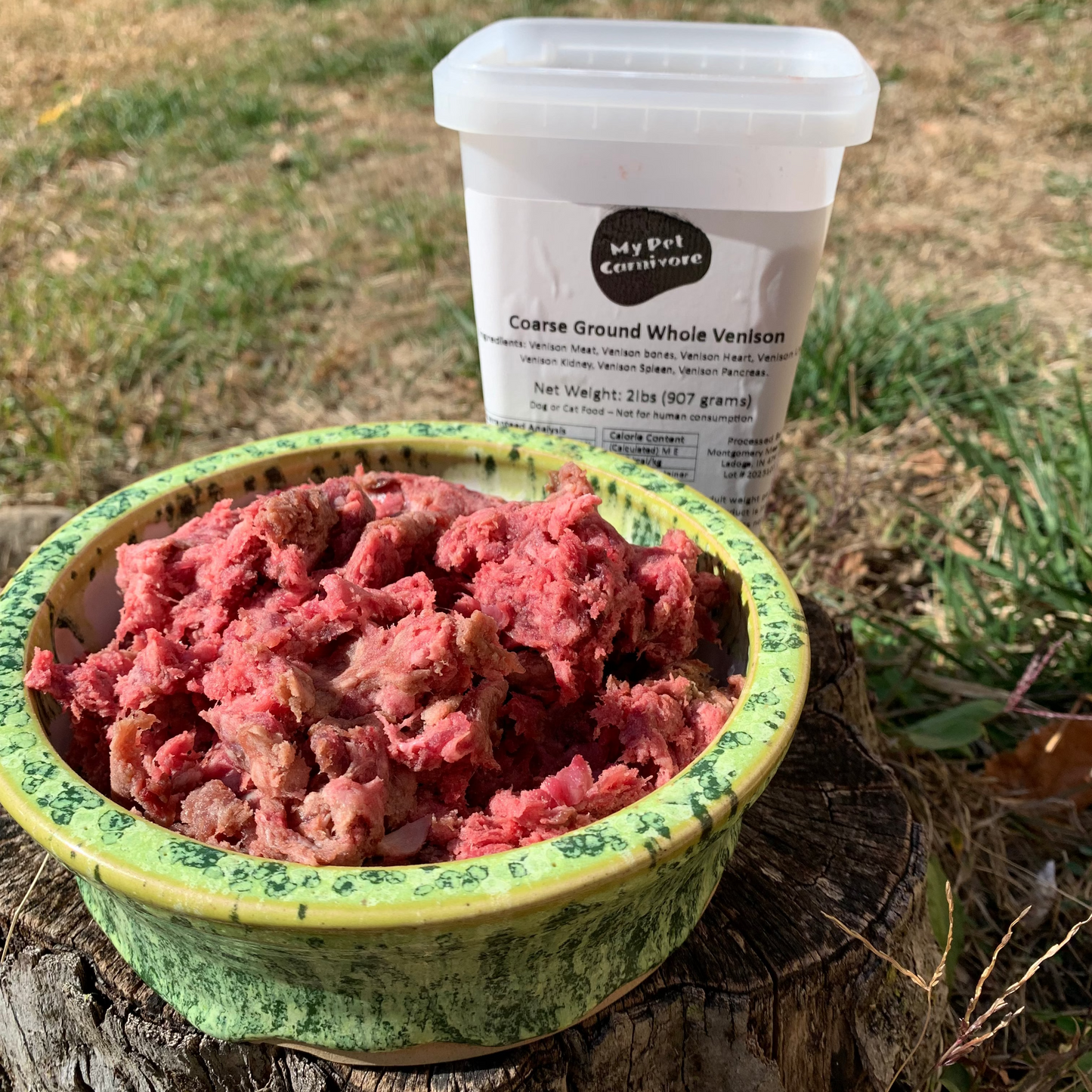 Coarse Ground Whole Venison-2 LB.