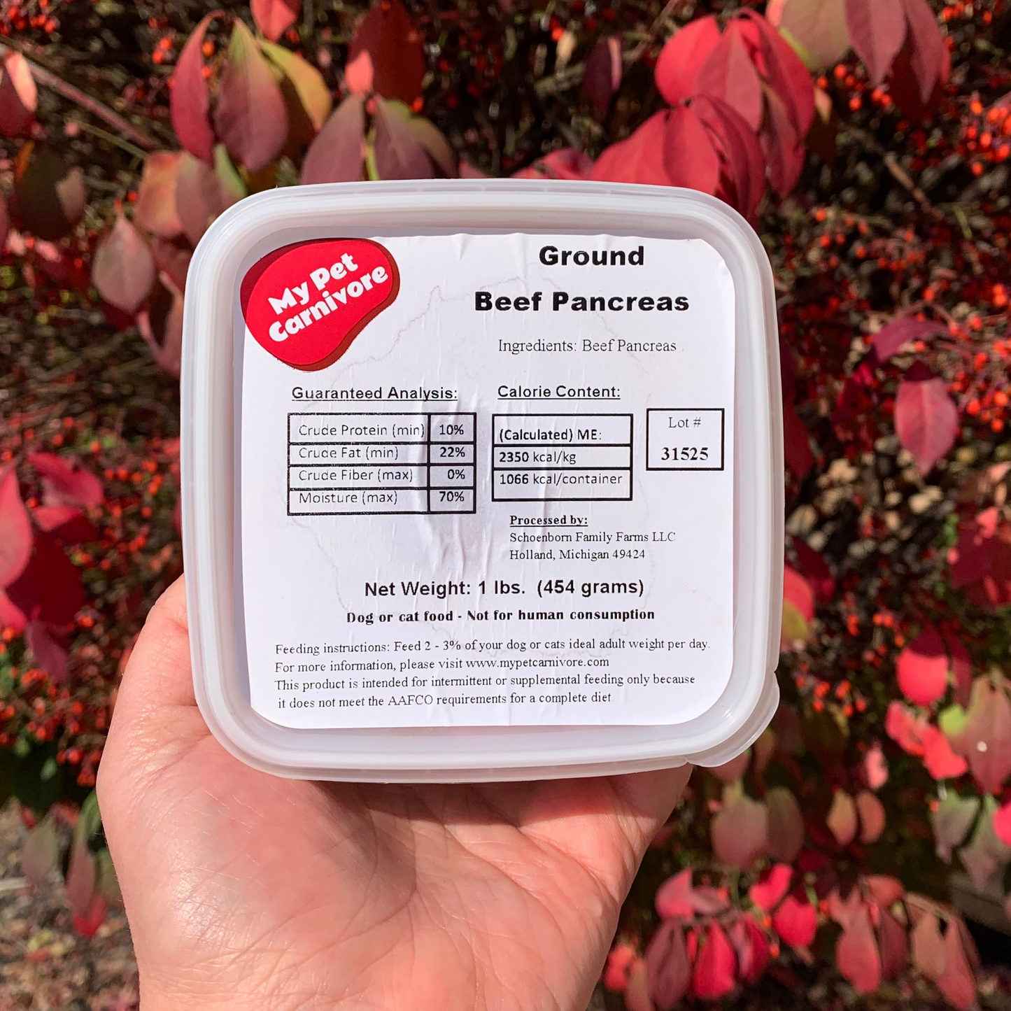 Ground Beef Pancreas-1 LB.