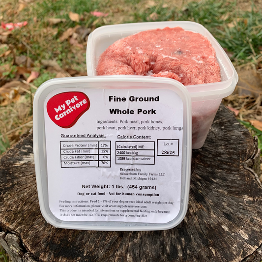 Fine Ground Whole Pork-1 LB.