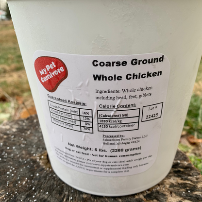 5 LB. Coarse Ground Whole Chicken