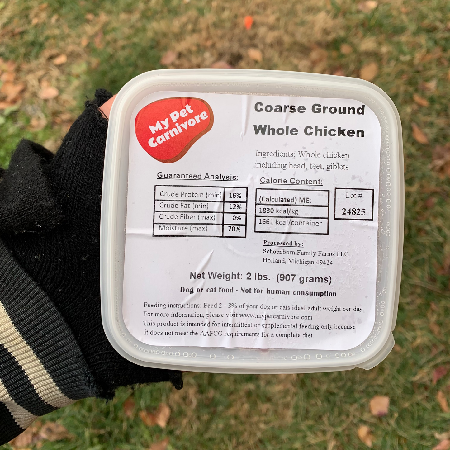 Coarse Ground Whole Chicken-2 LB.
