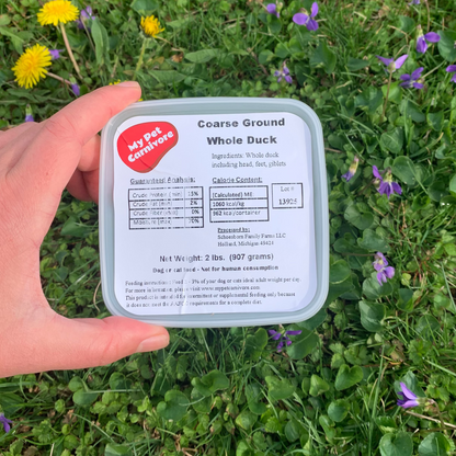 Coarse Ground Whole Duck-2 LB.