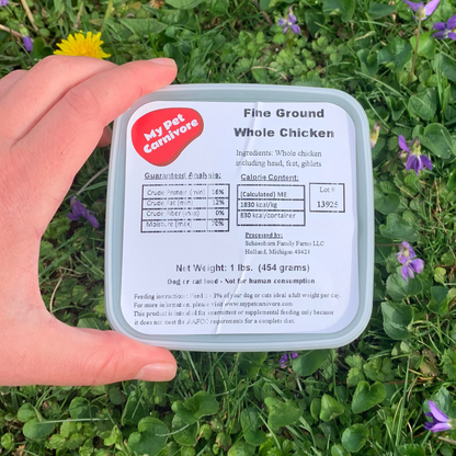 Fine Ground Whole Chicken-1 LB.