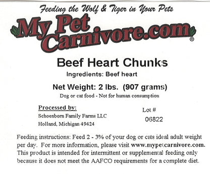 Beef Heart Chunks-2 LB.