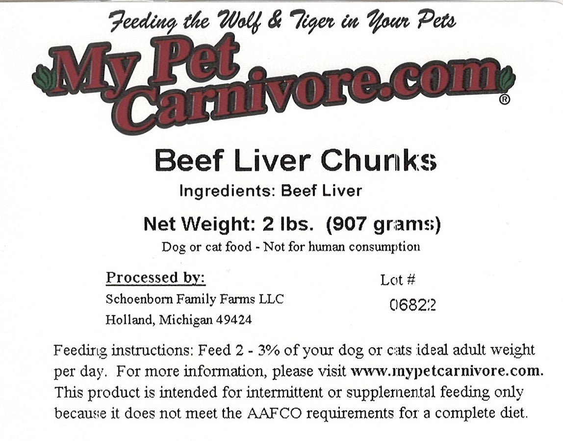 Beef Liver Chunks-2 LB.
