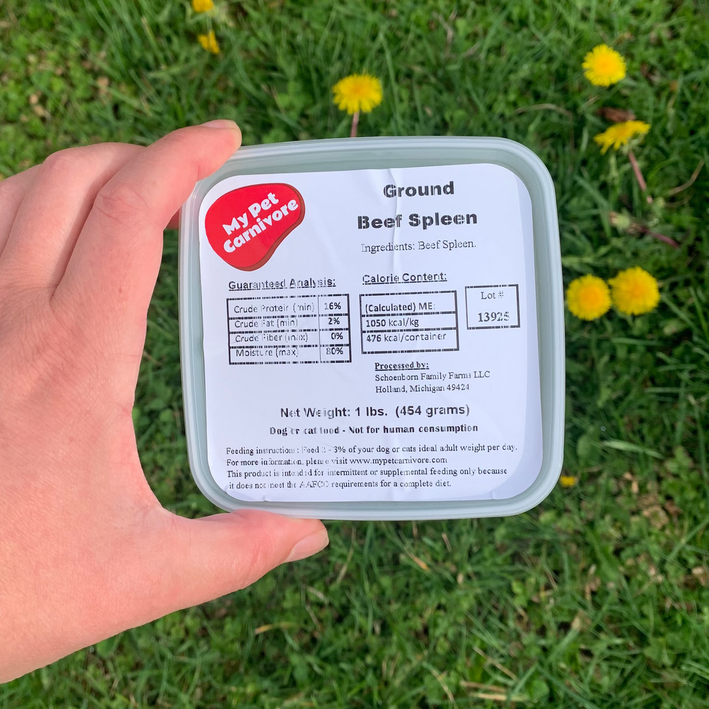Ground Beef Spleen-1 LB.