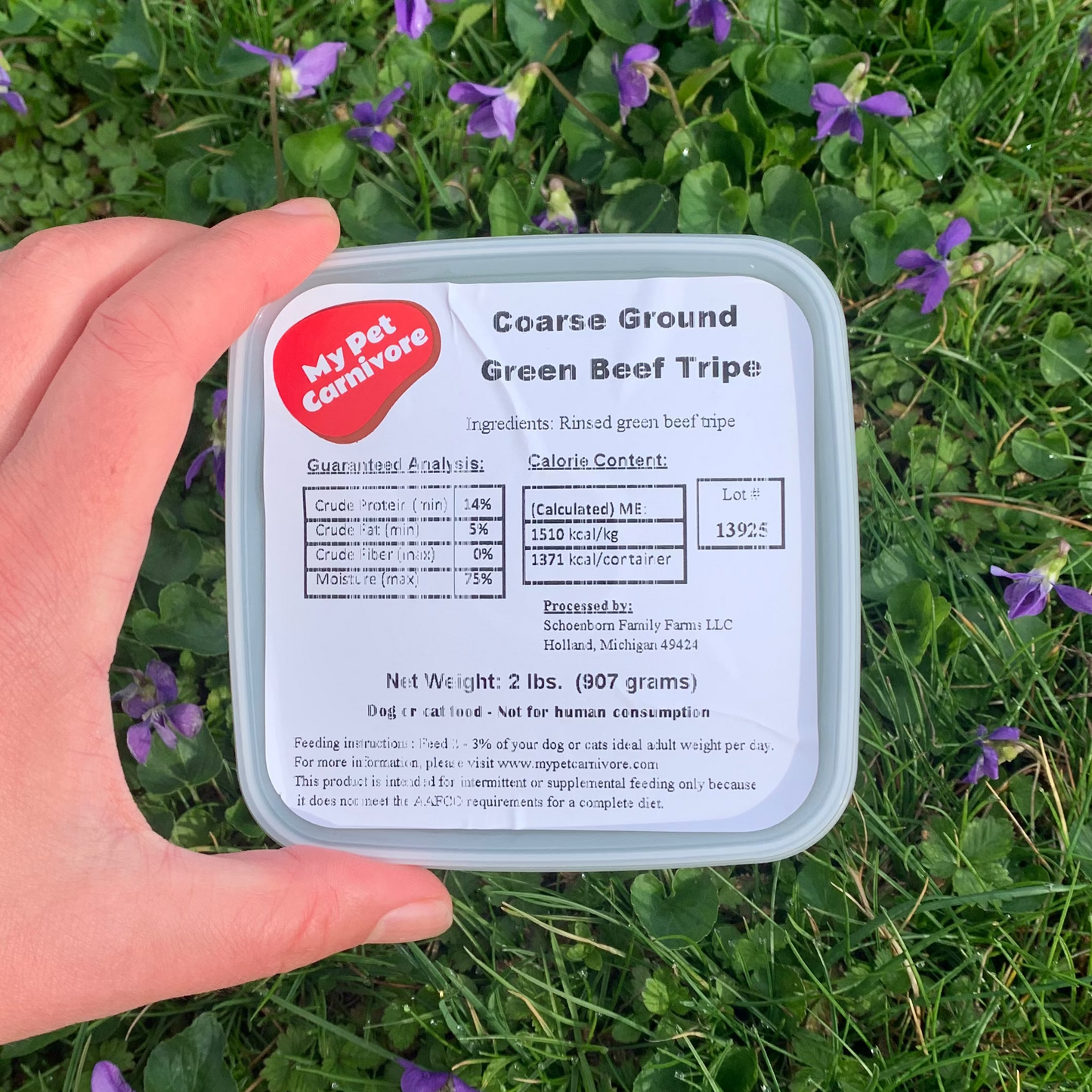 Ground Green Beef Tripe-2 LB.