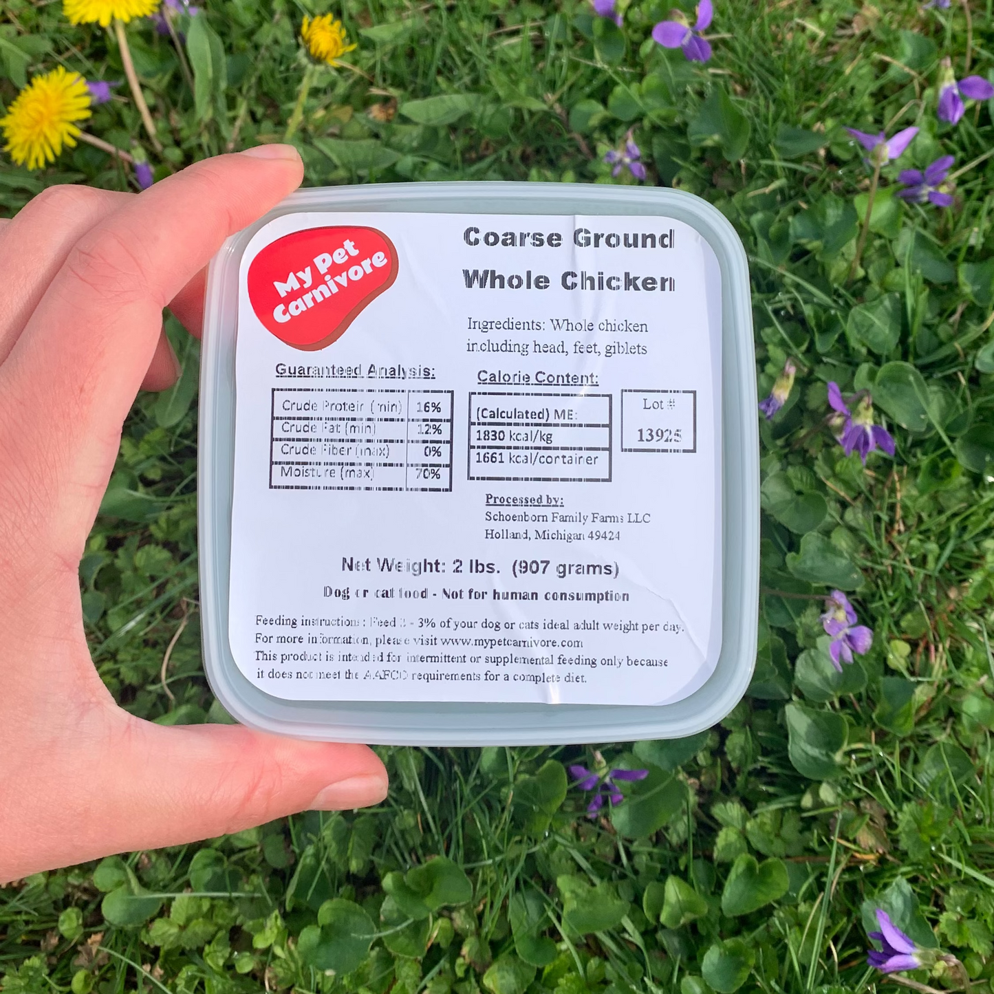 Coarse Ground Whole Chicken-2 LB.