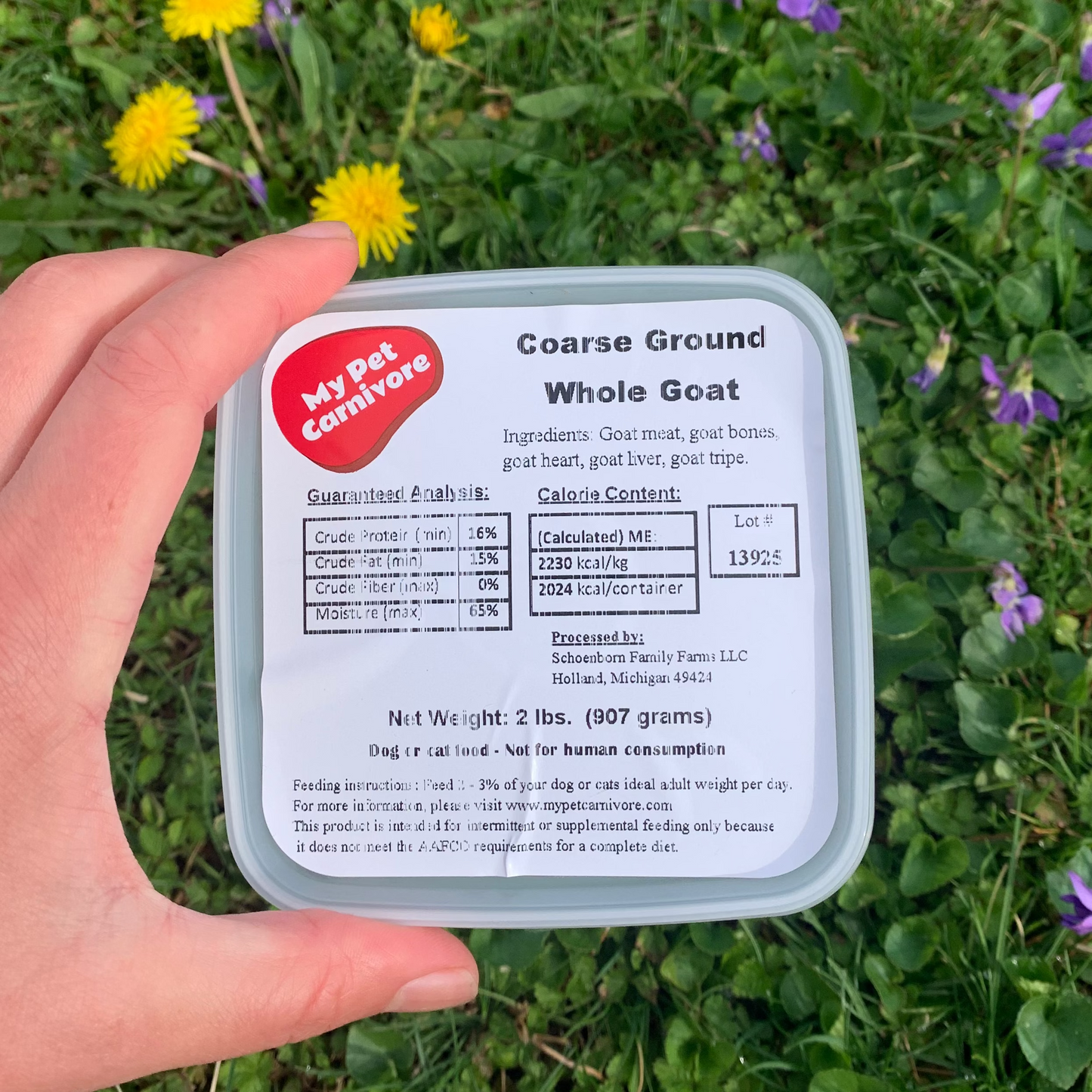 Coarse Ground Whole Goat-2 LB.