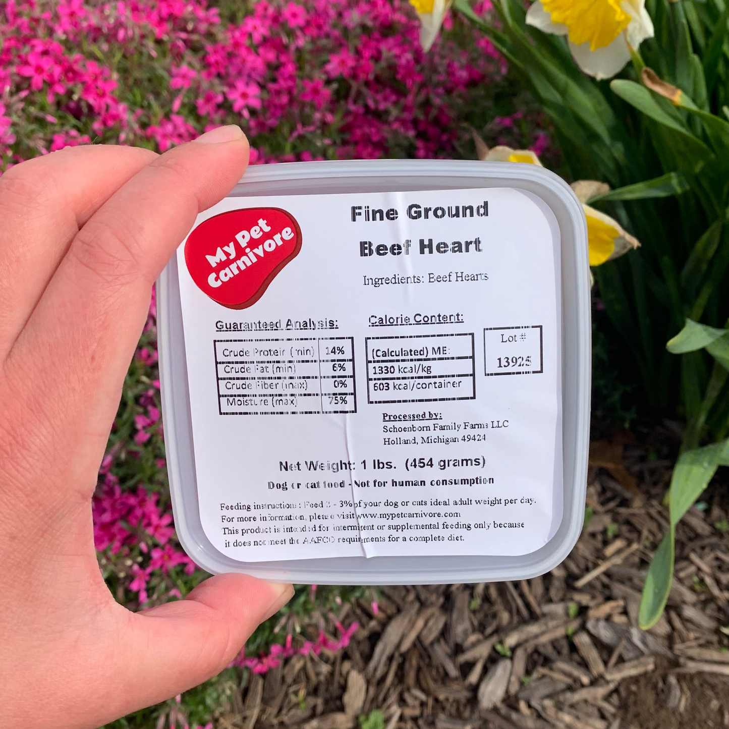 Fine Ground Beef Heart-1 LB.