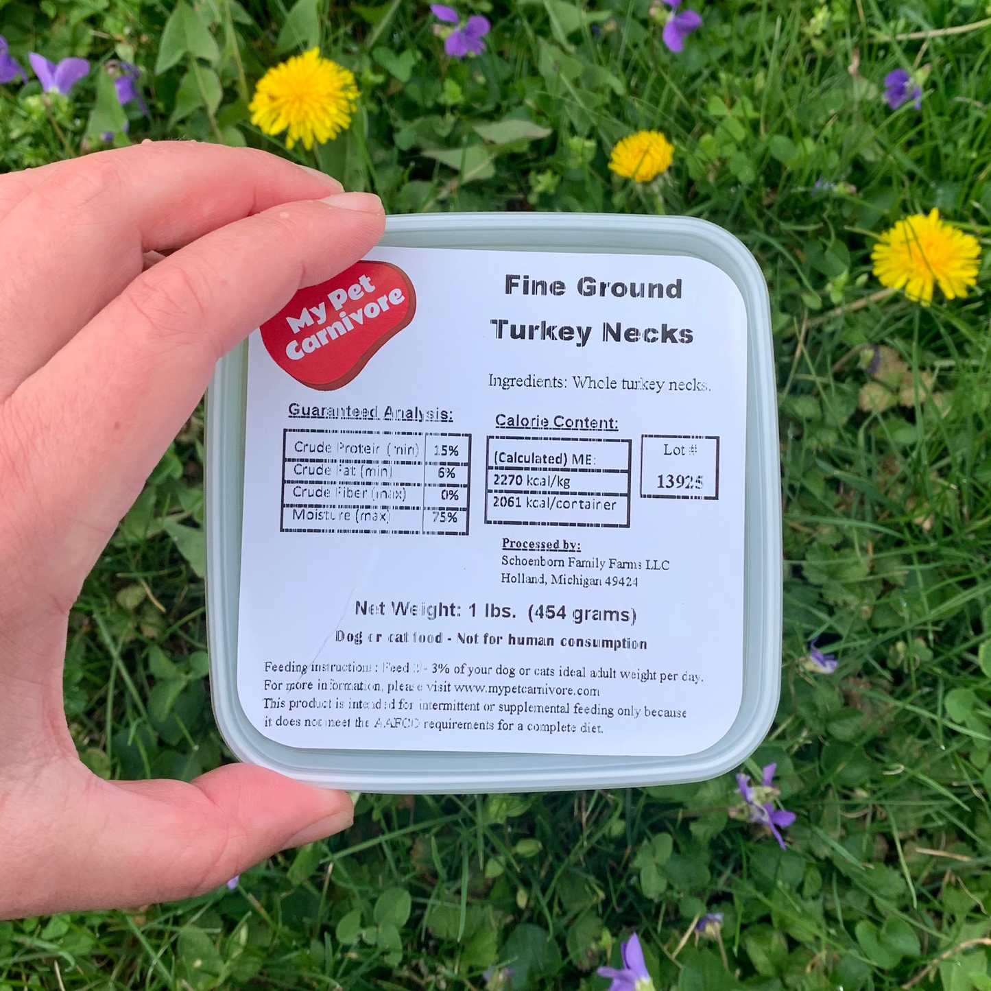 Fine Ground Turkey Necks-1 LB.