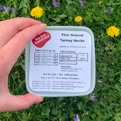 Fine Ground Turkey Necks-1 LB.