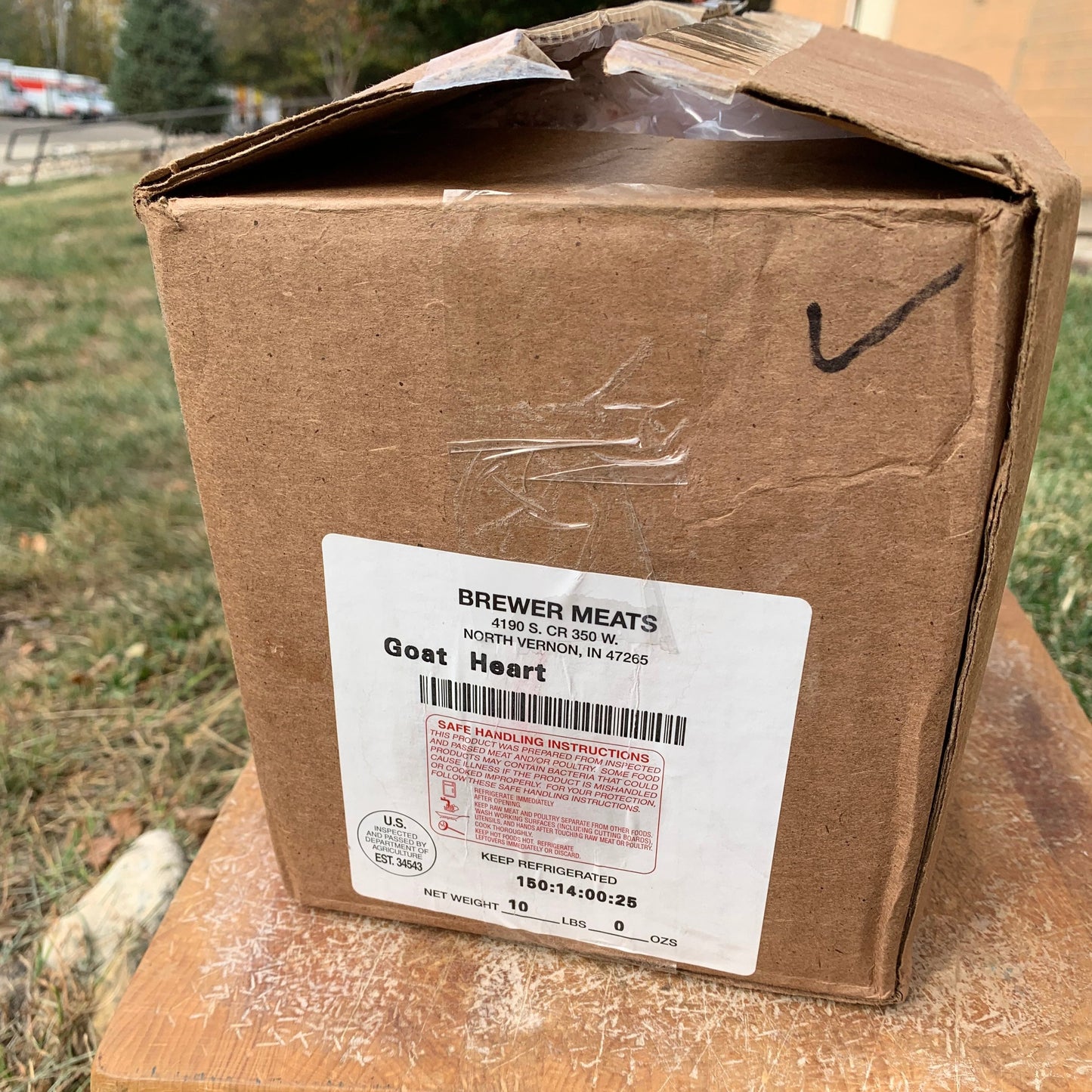 Bulk Goat Hearts -10 LB.