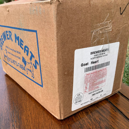 Bulk Goat Hearts -10 LB.