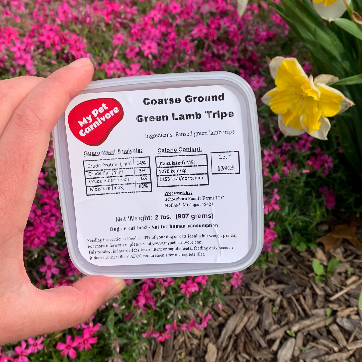Ground Green Lamb Tripe-2 LB.