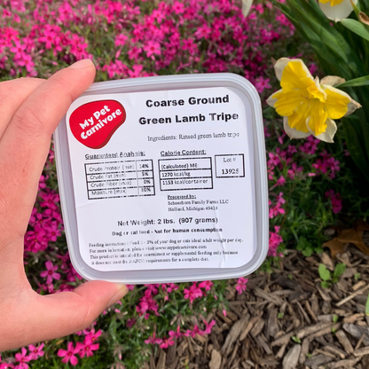 Ground Green Lamb Tripe-2 LB.