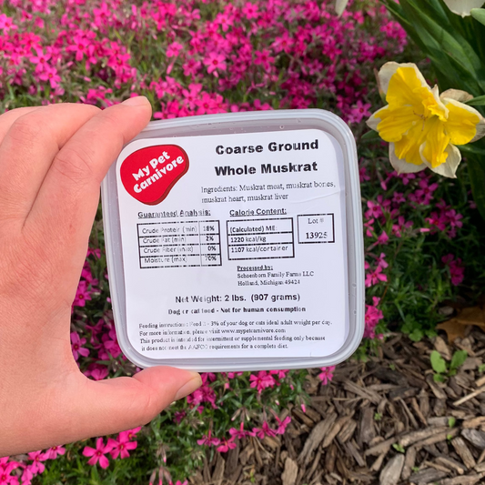 Coarse Ground Whole Muskrat-2 LB.