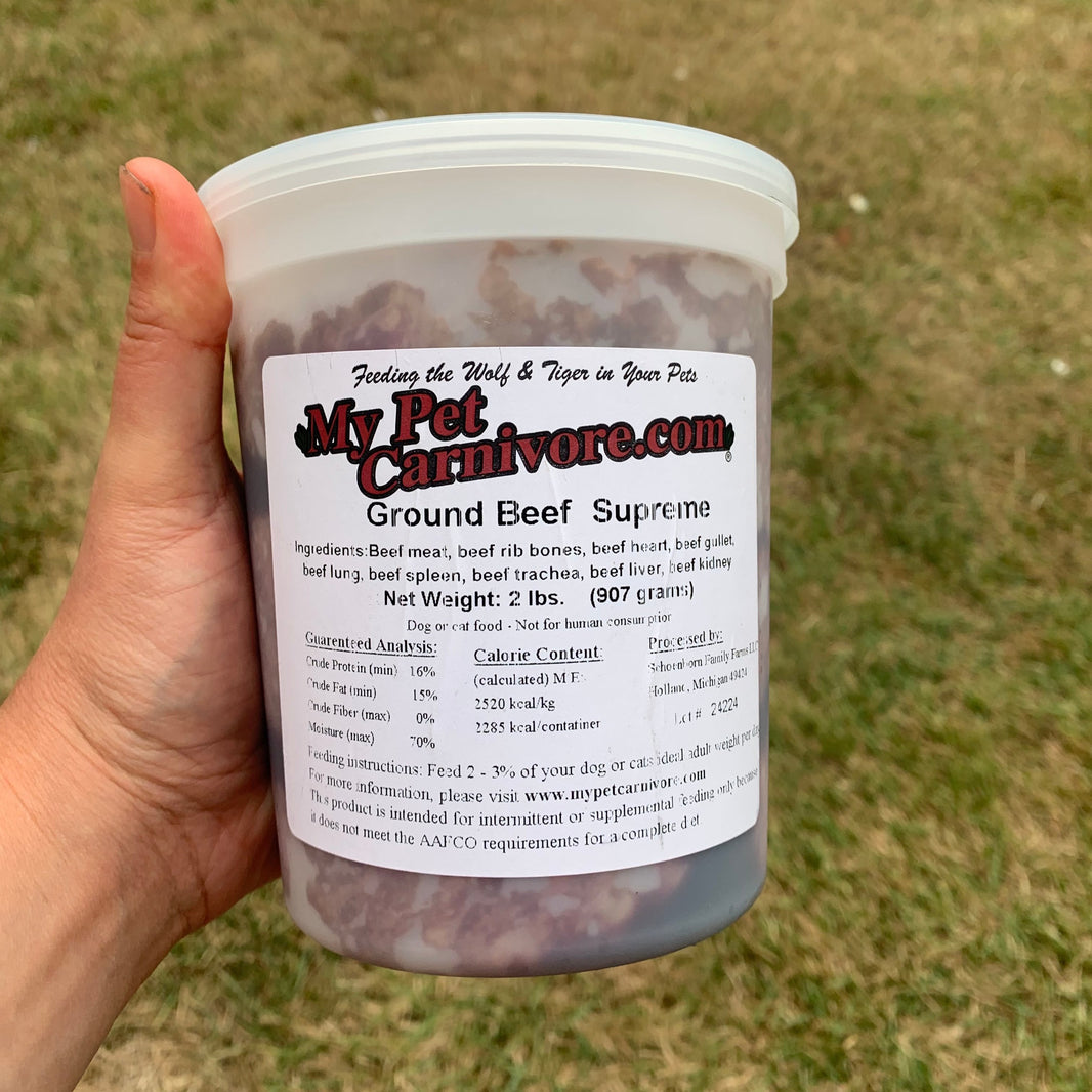 Red Container Meat Mix Whole-Prey Raw Beef – My Pet Carnivore