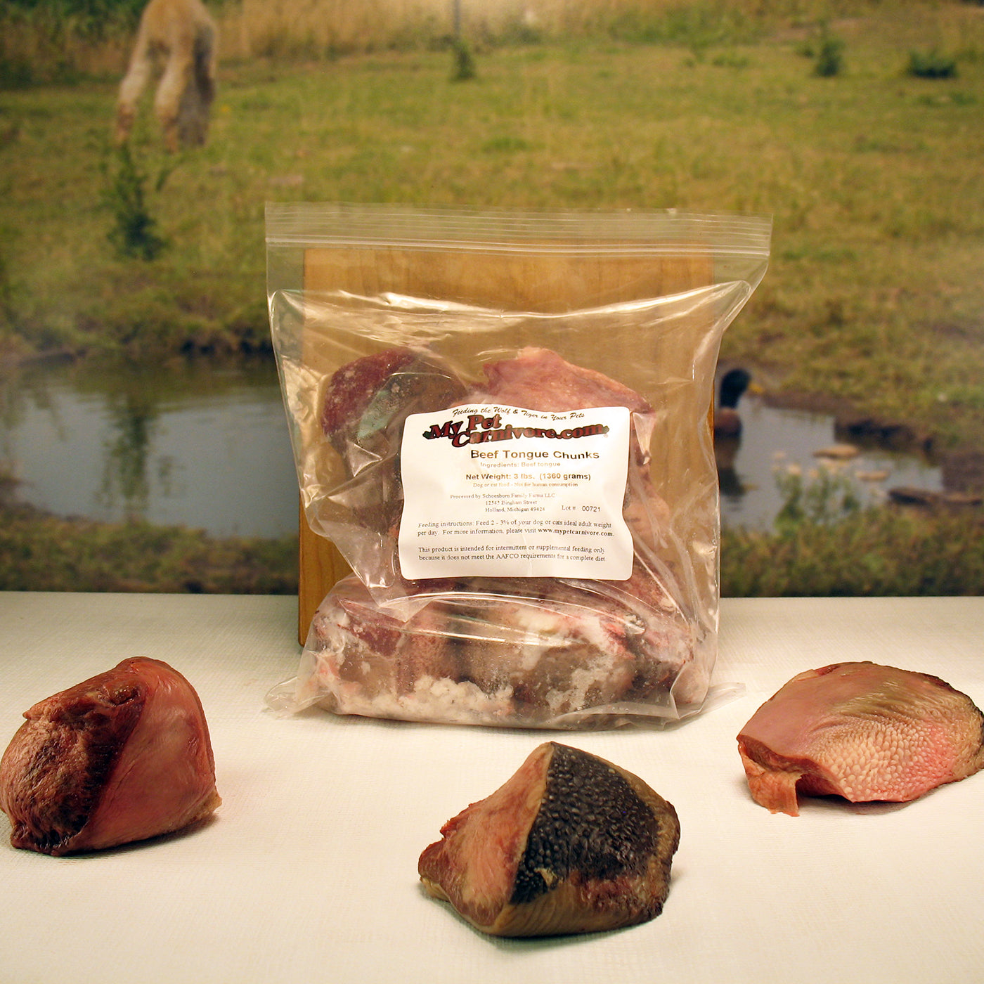 Beef Tongue Chunks-3 LB.