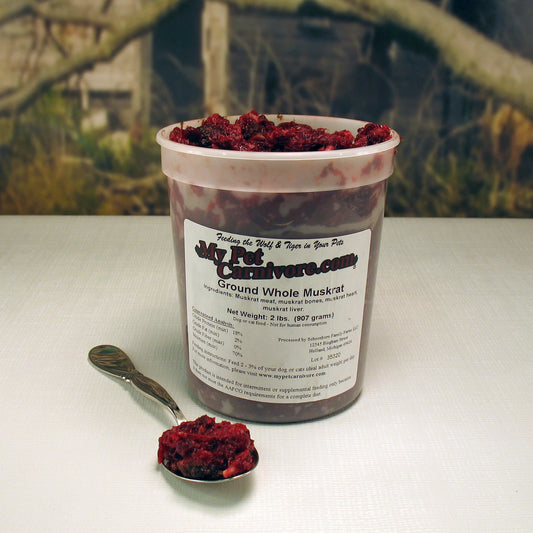 Whole-Prey Raw Beaver & Muskrat – My Pet Carnivore